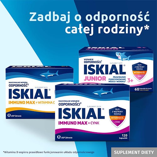 Zdjęcie produktu - 4 Iskial Max + Czosnek - 120 kapsułek