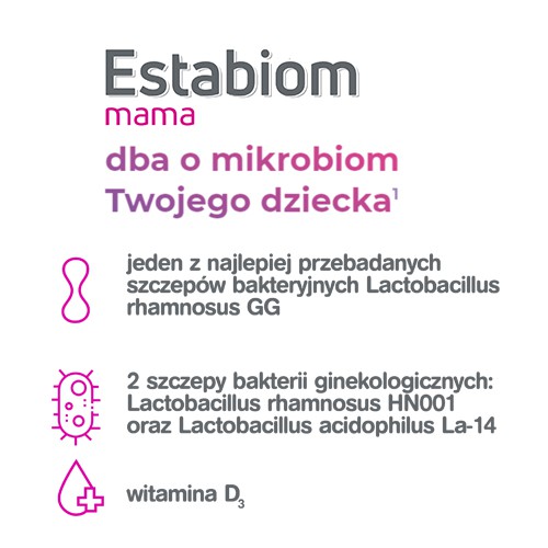 Zdjęcie produktu - 1 Estabiom Mama, 20 kapsułek