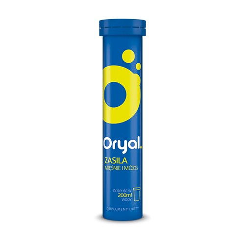 Zdjęcie produktu - 6 Oryal Zasila mięśnie i m&oacute;zg - 20 tabletek musujących
