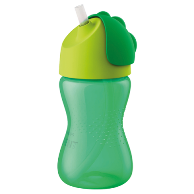 Miniaturka artykułu - #0 AVENT Kubek ze słomką 12m+ zielony 798/01- 300ml