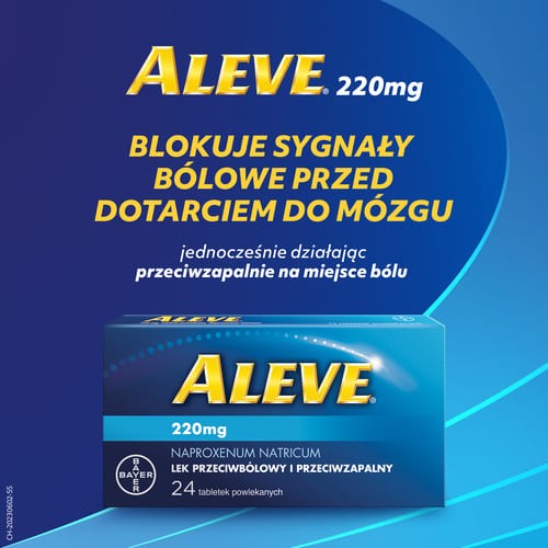 Miniaturka artykułu - #1 Aleve tabletki powlekane 0,22 g - 12 tabletek