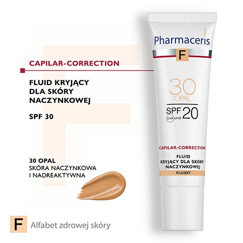 Miniaturka artykułu - #0 Pharmaceris F CAPILAR-CORRECTION Fluid kryjący dla sk&oacute;ry naczynkowej OPAL 30 SPF20, 30 ml 