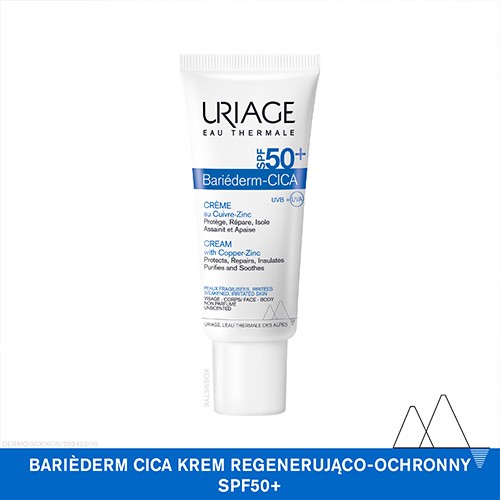 Miniaturka artykułu - #0 URIAGE BARIEDERM Cica krem SPF 50+,  40ml
