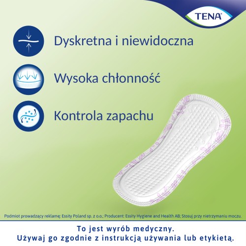 Miniaturka artykułu - #1 TENA Lady Slim Mini Magic Wkładki anatomiczne, 34szt.