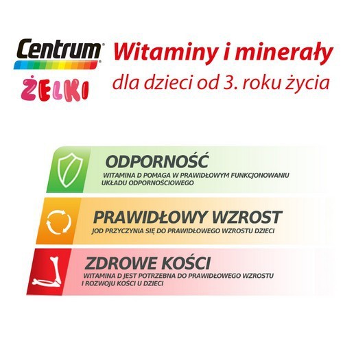 Miniaturka artykułu - #0 Centrum Żelki smak truskawkowo- malinowy - 30szt.