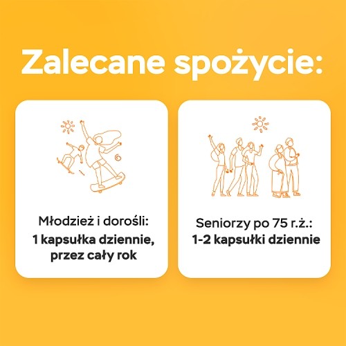 Zdjęcie produktu - 4 Vitrum D3 Forte 2000 J.M. - 120 kapsułek