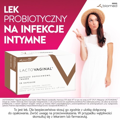 Miniaturka artykułu - #0 LACTOVAGINAL - 28 kapsułek dopochwowych