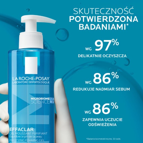 Zdjęcie produktu - 4 La Roche-Posay Effaclar Żel oczyszczający do mycia twarzy, 400 ml