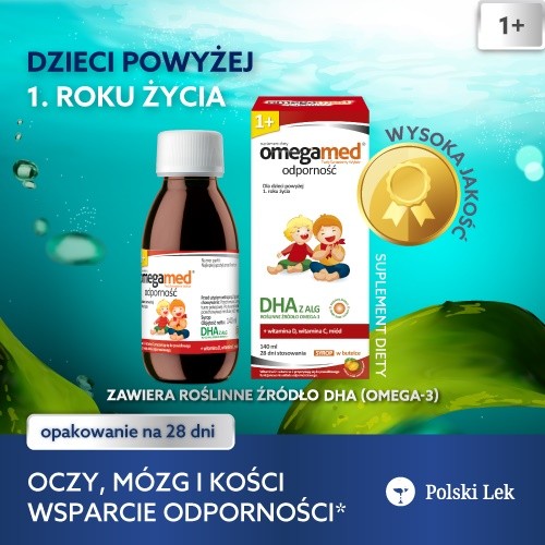 Miniaturka artykułu - #0 Omegamed Odporność 1+ Syrop, 140 ml