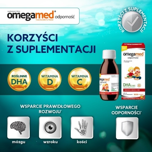 Zdjęcie produktu - 2 Omegamed Odporność 1+ Syrop, 140 ml