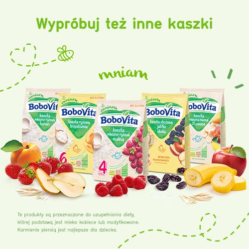 Zdjęcie produktu - 2 BoboVita Kaszka ryżowa brzoskwinia - 180g