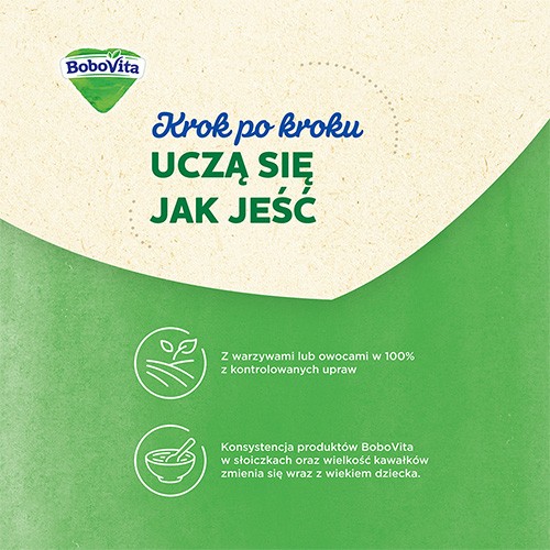 Miniaturka artykułu - #1 BoboVita Warzywa ze schabem i kluseczkami po 9 miesiącu, 190 g