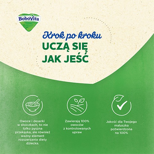 Miniaturka artykułu - #1 BoboVita Jabłka banany i maliny z kleikiem kukurydzianym po 6 miesiącu, 190 g