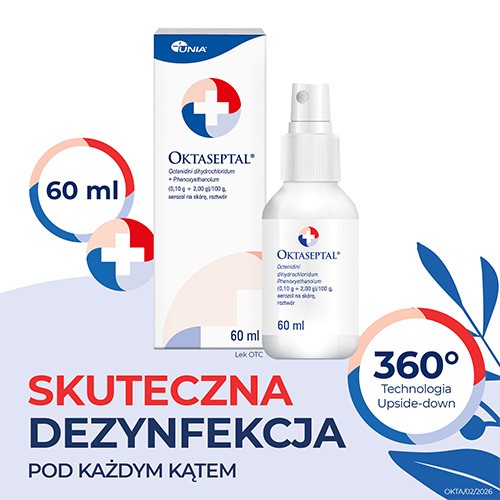 Miniaturka artykułu - #0 Oktaseptal aerozol na sk&oacute;rę - 60ml