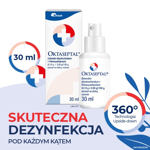 Miniaturka artykułu - #0 Oktaseptal aerozol na sk&oacute;rę - 30ml
