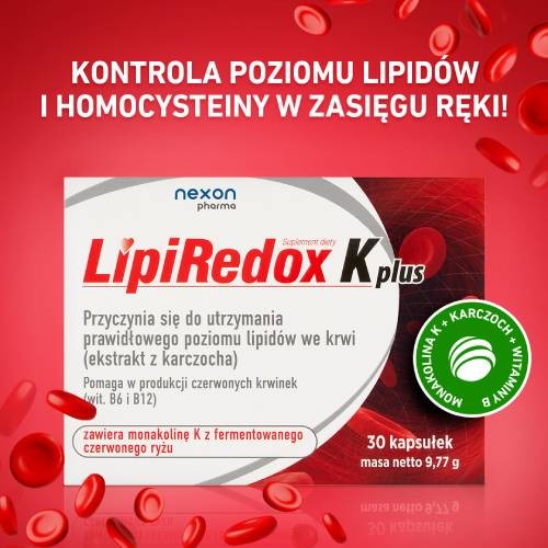 Miniaturka artykułu - #1 LipiRedox K plus - na poziom cholesterolu 30kaps.