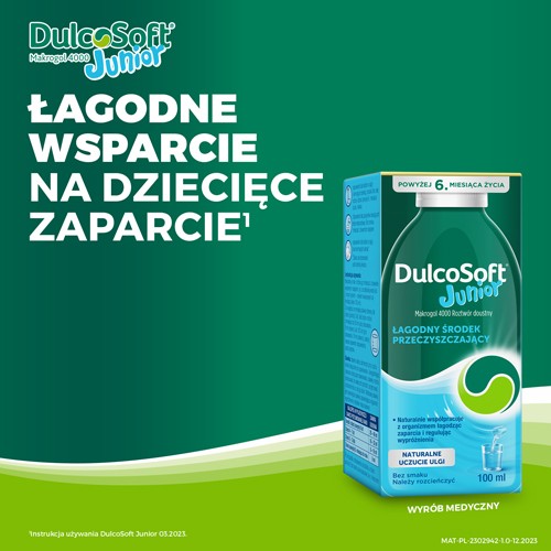 Miniaturka artykułu - #0 Dulcosoft Junior - na zapacia u dzieci od 6 miesiąca życia, 100 ml