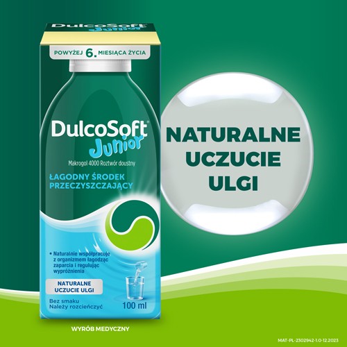 Miniaturka artykułu - #1 Dulcosoft Junior - na zapacia u dzieci od 6 miesiąca życia, 100 ml