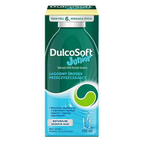 Zdjęcie produktu - 6 Dulcosoft Junior - na zapacia u dzieci od 6 miesiąca życia, 100 ml