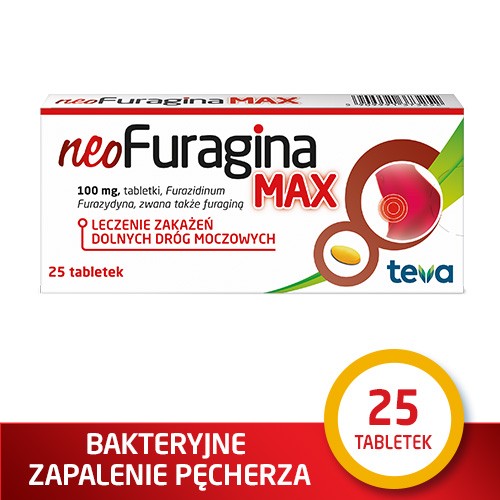 Miniaturka artykułu - #0 neoFuragina Max 100mg - 25 tabletek