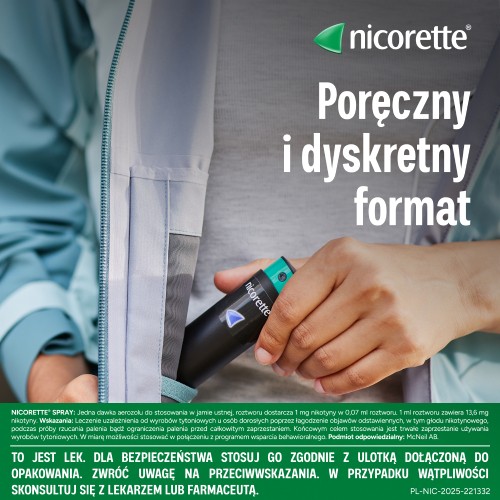 Zdjęcie produktu - 2 Nicorette Cool Berry aerozol 13,6mg/ml - 150 dawek