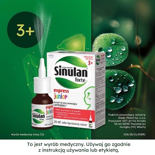 Zdjęcie produktu - 7 Sinulan Express Forte Junior, 20 ml