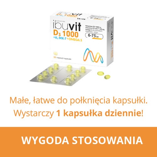 Zdjęcie produktu - 4 Ibuvit D3 1000 + K2 MK-7 Omega 3 - 30kaps.