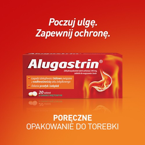 Zdjęcie produktu - 5 Alugastrin do ssania miętowe, 20 tabletek