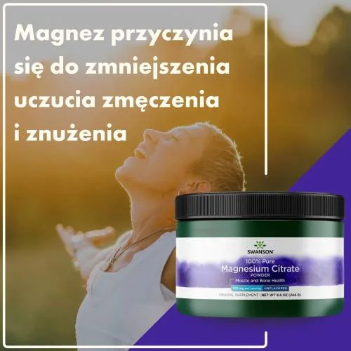 #2 – Swanson Cytrynian Magnezu 100%, 244 g
