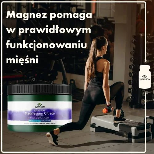 #3 – Swanson Cytrynian Magnezu 100%, 244 g