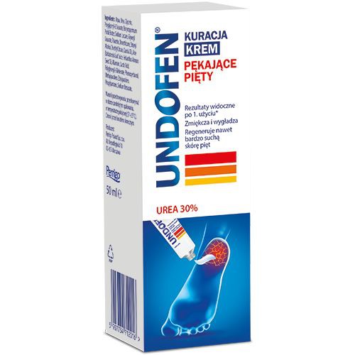 Miniaturka artykułu - #0 Undofen Kuracja Krem Pękające Pięty - 50ml