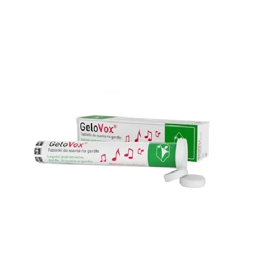 Miniaturka artykułu - #0 Gelovox Wiśniowo-mentolowe Tabletki na gardło, 10 tabl.