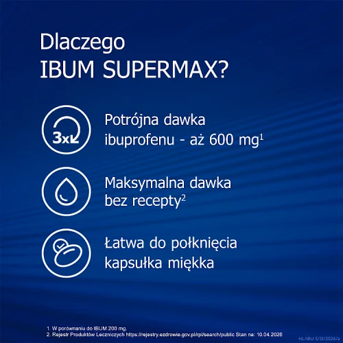 #0 – Ibum Supermax 600 mg, 10 kapsułek miękkich