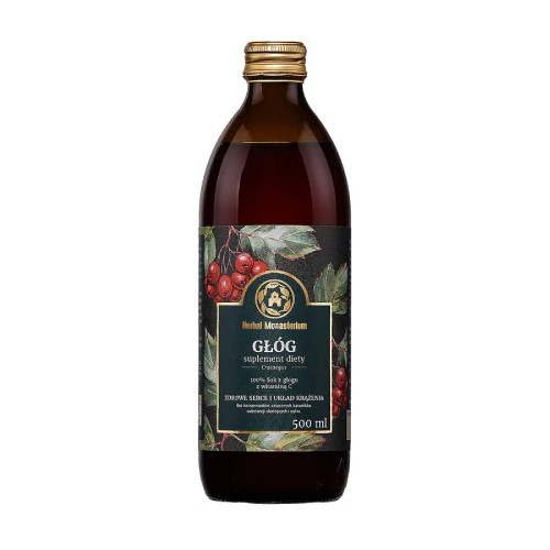 Miniaturka artykułu - #0 Herbal Monasterium Sok z głogu - 500ml