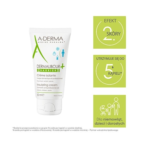 Miniaturka artykułu - #1 A-DERMA DERMALIBOUR+ BARRIER Krem ochronny, 50ml