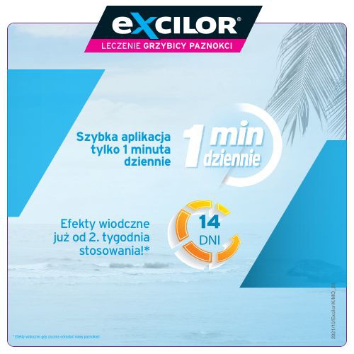 Miniaturka artykułu - #0 Excilor Leczenie grzybicy paznokci, płyn 3,3ml