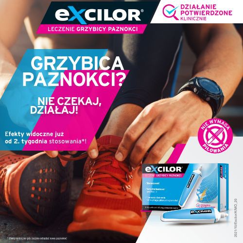 Zdjęcie produktu - 2 Excilor Leczenie grzybicy paznokci, sztyft 3,3ml