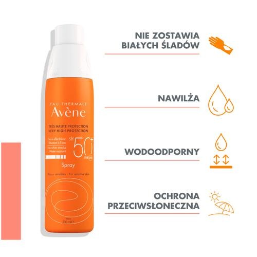 Miniaturka artykułu - #0 Avene SUN Spray SPF50+, 200ml