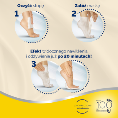 Zdjęcie produktu - 2 SCHOLL Nawilżająca maska do stóp z olejkiem makadamia - 1szt.