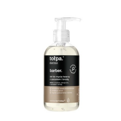 Miniaturka artykułu - #0 Tołpa men, barber, żel do mycia twarzy z zarostem i brodą, 150 ml