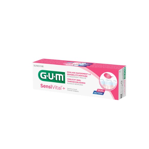Miniaturka artykułu - #0 Sunstar GUM SensiVital+ Pasta do zęb&oacute;w nadwrażliwych, 75 ml