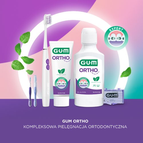 Miniaturka artykułu - #1 Sunstar GUM Ortho Pasta do zęb&oacute;w dla os&oacute;b z aparatem ortodontycznym, 75 ml