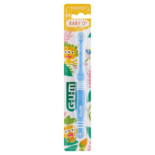 Miniaturka artykułu - #0 Sunstar GUM Baby Monster 0-2 Szczoteczka do zęb&oacute;w miękka