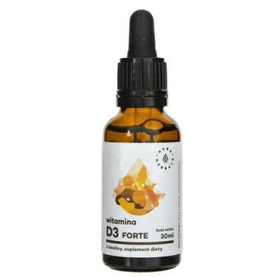 Miniaturka artykułu - #0 AURA HERBALS Witamina D3 Forte (2000IU) - krople 30ml