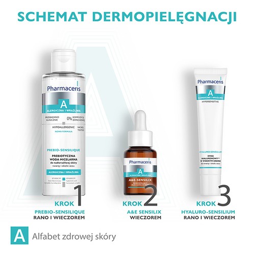 Zdjęcie produktu - 5 PHARMACERIS A Prebiotyczna woda micelarna do nadwrażliwej sk&oacute;ry twarzy i okolic oczu, 200ml