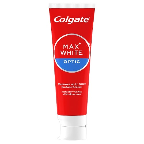 Zdjęcie produktu - 1 Colgate Max White Optic Wybielająca pasta do zęb&oacute;w, 75 ml
