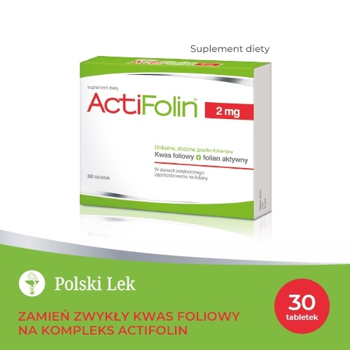 Zdjęcie produktu - 3 POLSKI LEK ActiFolin 2 mg - 30 tabletek
