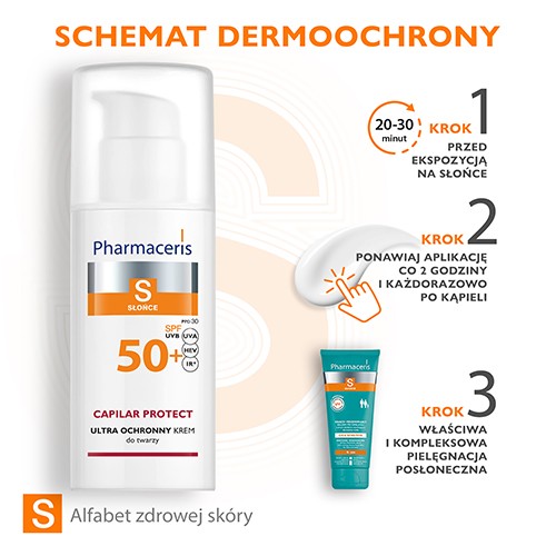 Zdjęcie produktu - 3 PHARMACERIS S krem ochronny SPF50+ do sk&oacute;ry naczynkowej i z trądzikiem r&oacute;żowatym, 50 ml