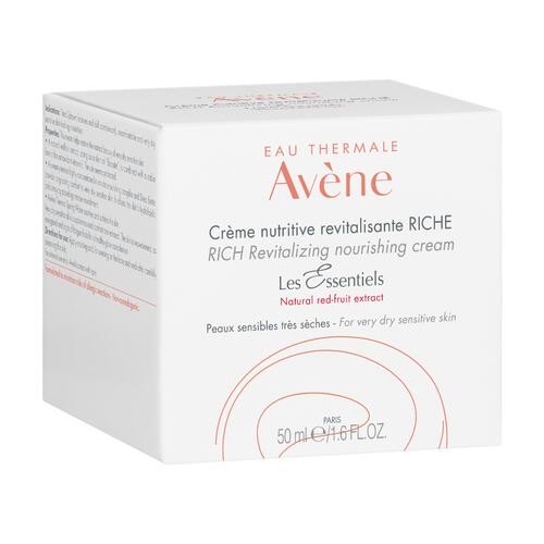 Miniaturka artykułu - #0 AVENE LES ESSENTIELS Odżywczy krem rewitalizujący o bogatej konsystencji, 50 ml