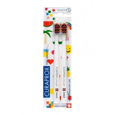 Miniaturka artykułu - #0 CURAPROX CS 5460 Ultra soft POP ART szczoteczka do zęb&oacute;w - 2 sztuki